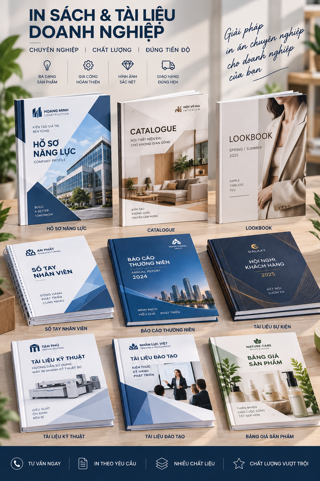 In ấn phẩm đóng cuốn theo yêu cầu